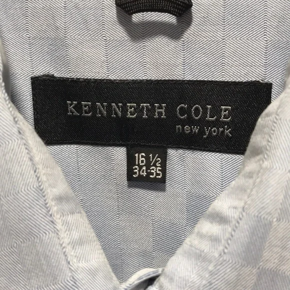 Kenneth Cole Dress Shirt SIZE 16 1/2 34-35 - Picture 2 of 4